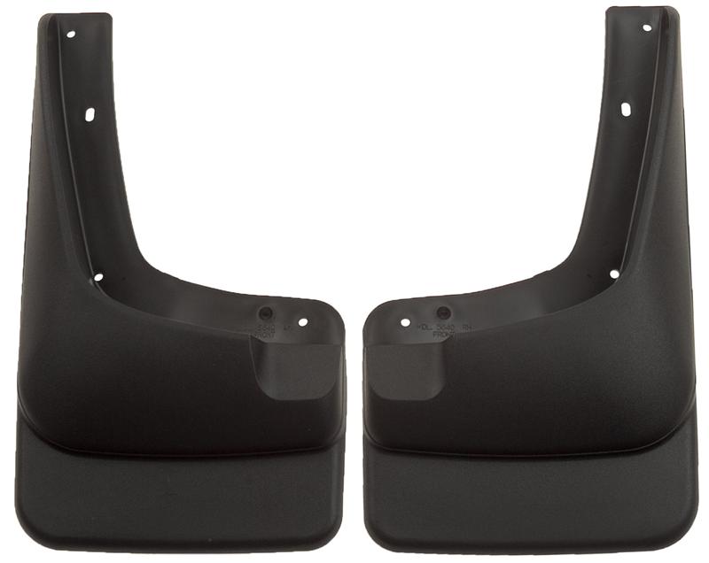 Ford F-250 Super Duty Mud Guards - Front - Husky Liners - Custom-Molded, FormFit Design - Paintable Matte - `99-`07